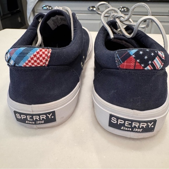 Sperry Top-Sider Striper Ii Cvo Americana Men's Sneakers Navy Blue Canvas Sz 7.5 - Picture 5 of 9